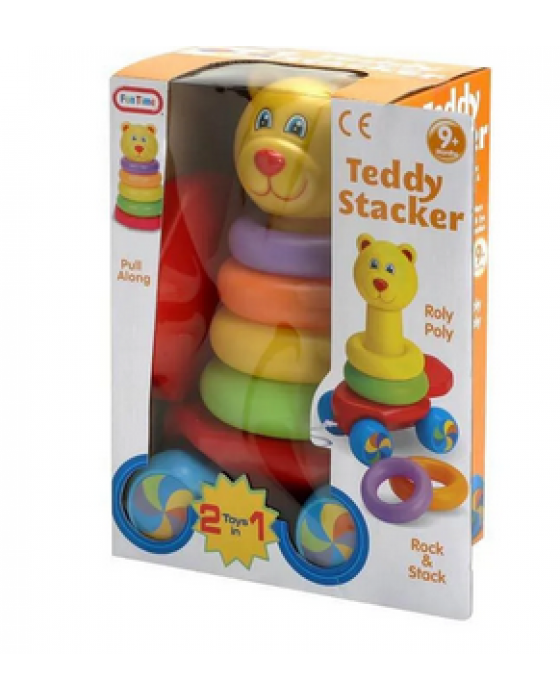 FUNTIME F5005 PULL ALONG STACKING TEDDY ROLY POLY